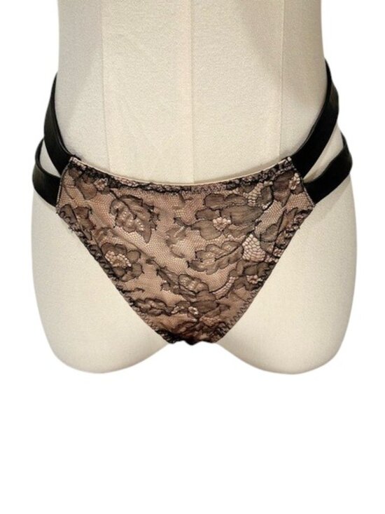 Agent Provocateur Leather and Lace Milanna Thong NWT - Picture 3 of 9